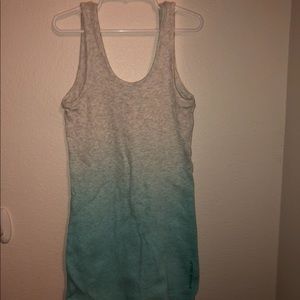 Ombré blue and grey Under Armour tank top